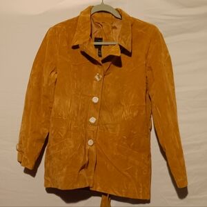 🍋Pink & Blue NWT Women’s Faux Suede Khaki Coat – Size 14
